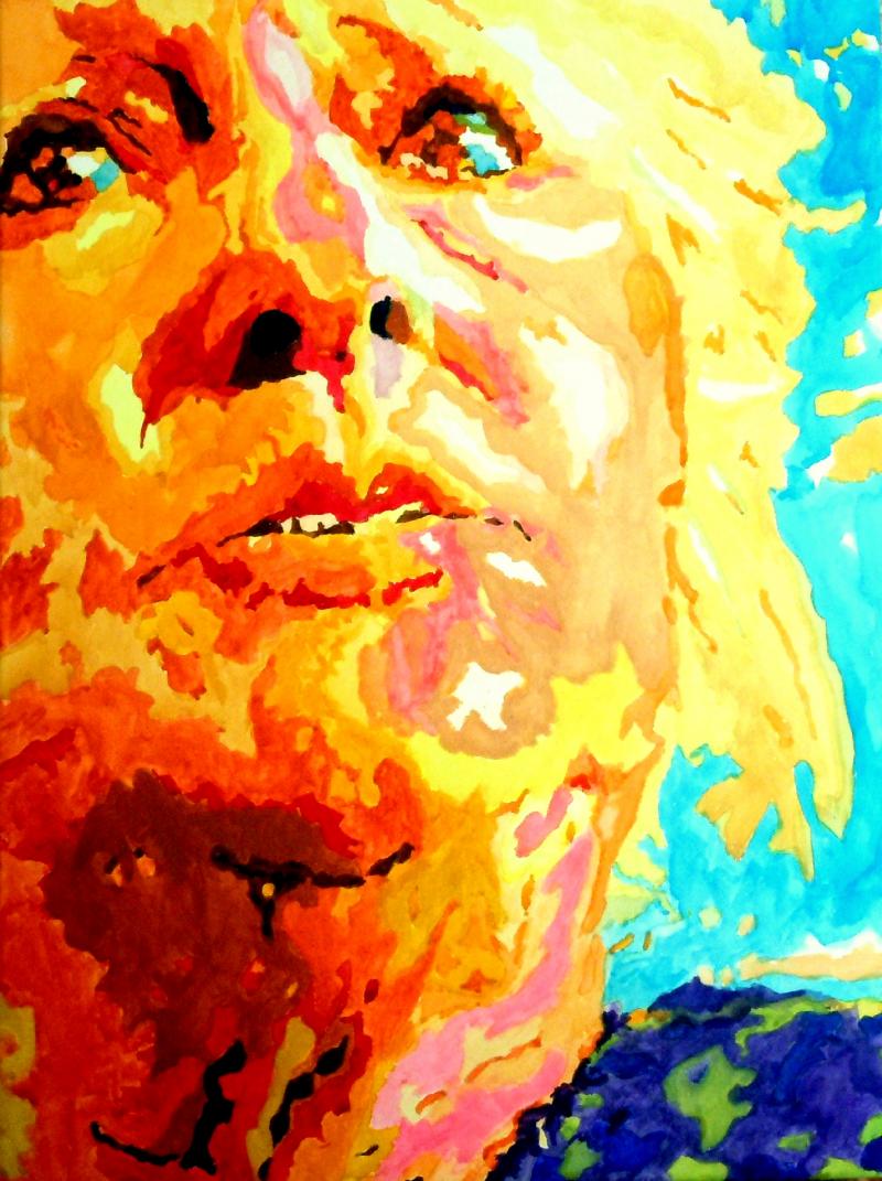 Did All I Could-18x24-Watercolor painting, Henri