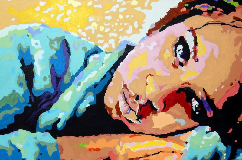 Solitude and Me 24X36 acrylic